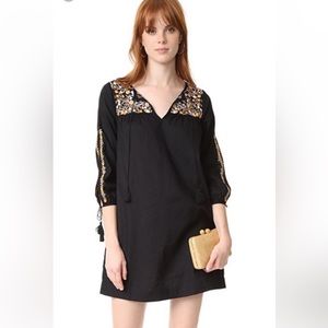 Madewell Embroidered Dress, size M, black